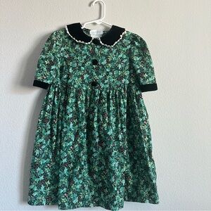 Vintage Bonnie Jean Christmas girls dress